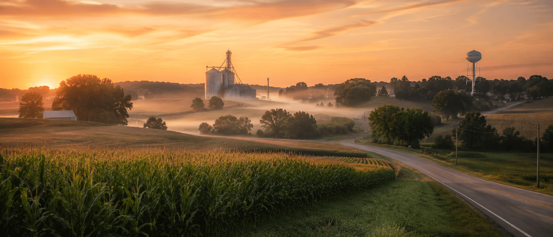 A rural landscape at dawn — the kind of place Textiton was built for